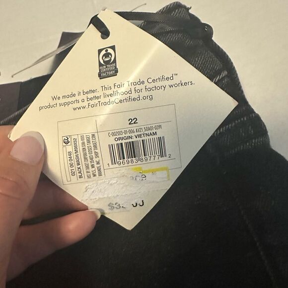 NWT Women's High-Rise Skinny Black Jeans - Ava & Viv™ size 22 - Picture 11 of 14